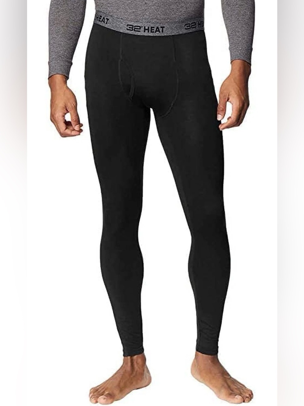32 Degrees Men's 2 pack performance thermal bade layer legging pant black XL